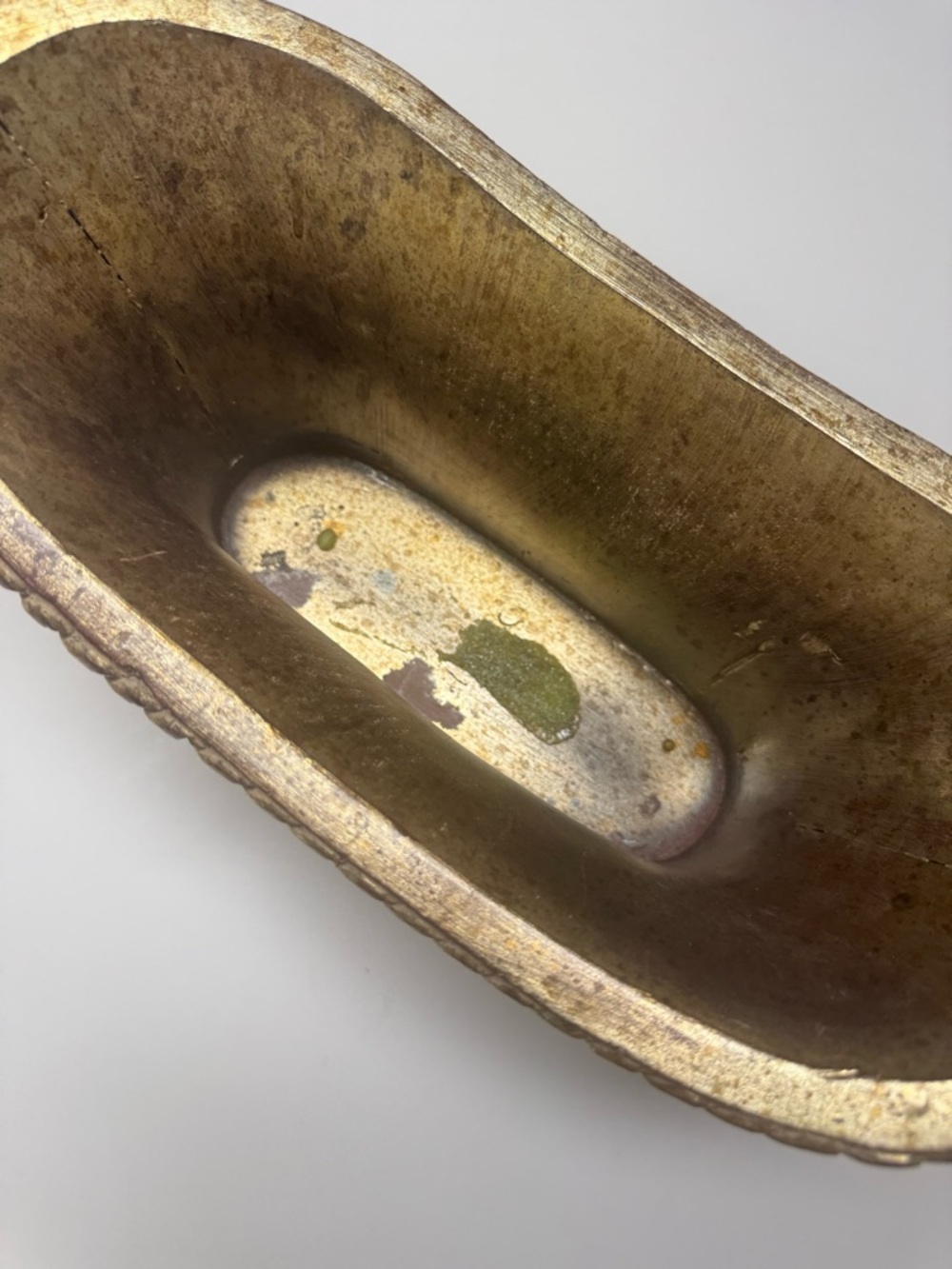 Vintage John Richard Gold Planter Hollywood Regency Oval - Picture 3 of 8